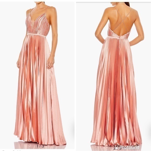 Mac Duggal Dresses & Skirts - $150 firm. Today only ! New Ieena for MacDuggal Plunge Neck Pleated Gown Size 2